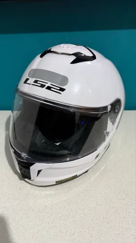 Capacete LS2 Stream II F808 Brancos - Tam. 58 (M)