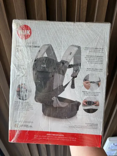 VENDO CANGURU NUK 3 EM 1 ERGONÔMICO COMFORT - CINZA
