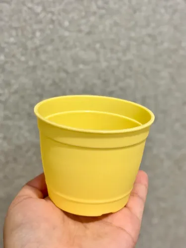 Mini Vaso Aquarela de Plástico (Unidade) | Vaso Decorativo Colorido