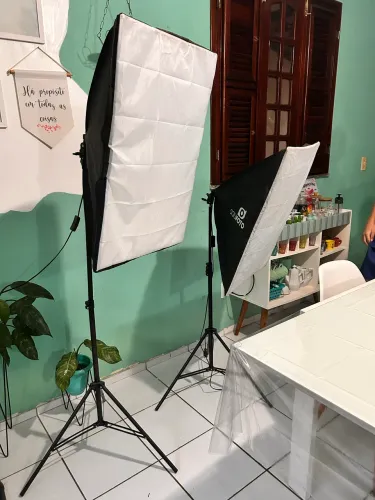Kit 2 Softbox 50x70 Completo + 2 Lâmpadas 150W 5500K