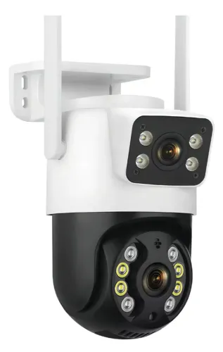 Camera Segurança Ip Prova D'agua Lente Dupla
