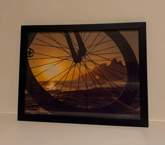 Quadro Fotográfico - Pôr do Sol e Cidade Maravilhosa