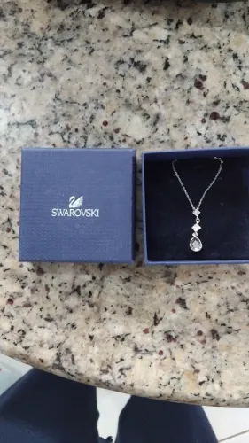 Colar swarovski original Eveline