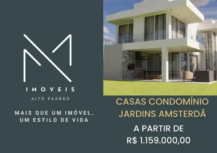 CASAS NO CONDOMÍNIO JARDINS AMSTERDÃ