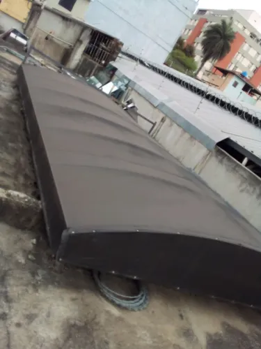 Toldo em lona preta 5,20x3,00 metros 