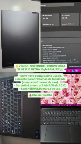 Notebook Lenovo Yoga Slim 7i
