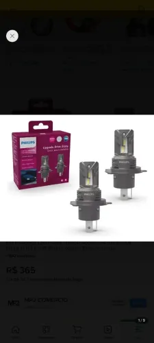 Lâmpada LED Philips H4 / H19 - 6000 K (par) 2 unid.