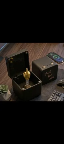 Caixa Surpresa "Just For You" Com Dedinho Mágico (O Presente Sincero) 