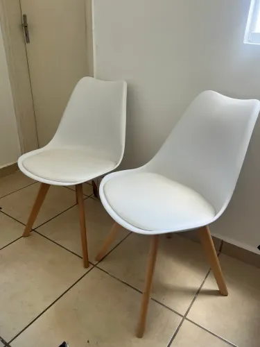 2 Cadeiras Eames Wood - Brancas