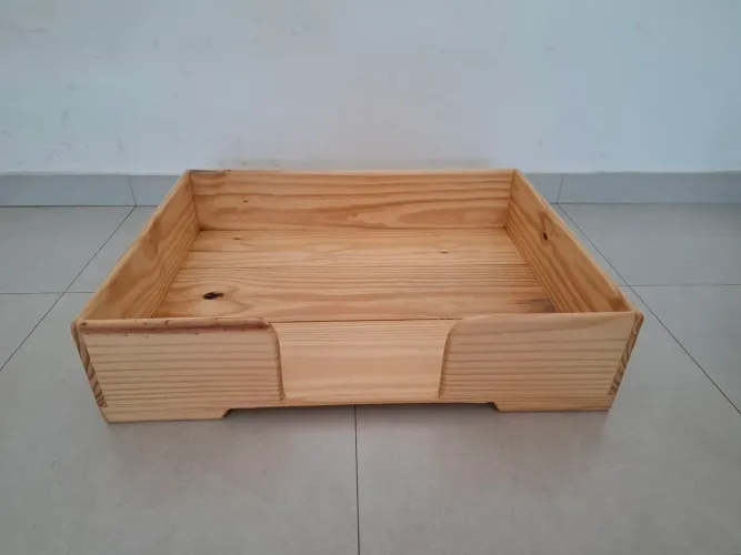 Cama de madeira Pinus para Pet
