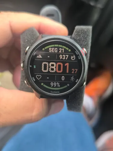 Relógio Garmin 245 músic Forerunner impecável semi zero