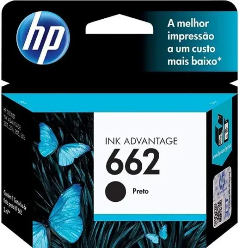 Cartucho De Tinta Preta Hp 662 Cz103al Original Oferta