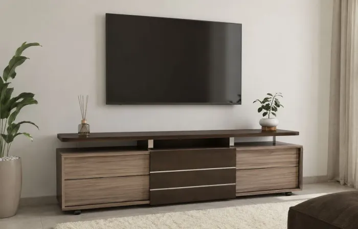 Rack para TV com gavetas