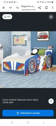 Cama infantil com colchão. 