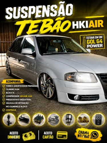  SUSPENSÃO A AR COMPLETA HKIAIR  - Funcionando perfeitamente