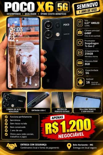 VENDO POCO X6 5G - 256GB | 8GB RAM