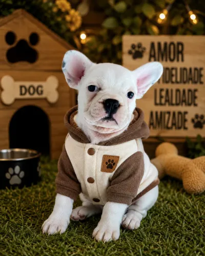 Filhote de Bulldog francês c/Pedigree