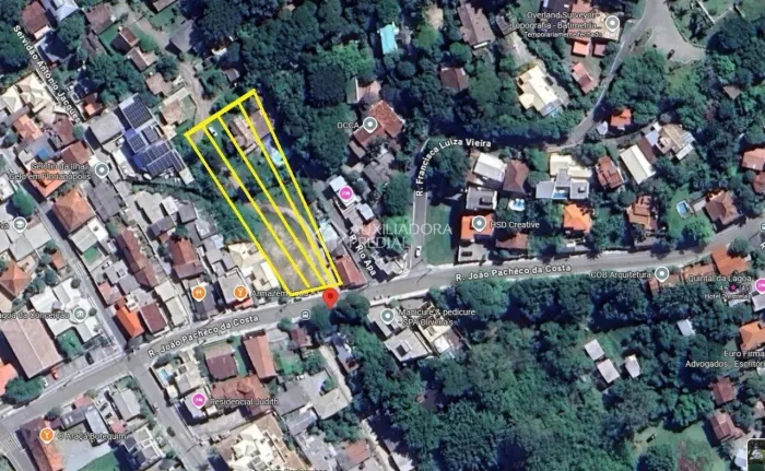Terreno na Lagoa - aproximadamente 1.500 m² (20x75), plano, limpo e sem declive