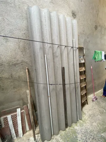 Telhas de Amianto Novas 2,44x1,10 - Lote com 17 Unidades
