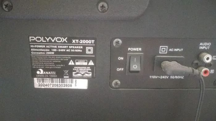 Caixa de som Polyvox XT-2000T SMART