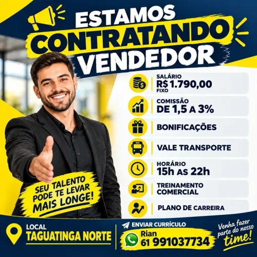 Vaga de vendedor