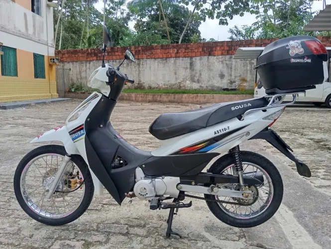 Moto AS 110 branca (motoneta) Souza motos