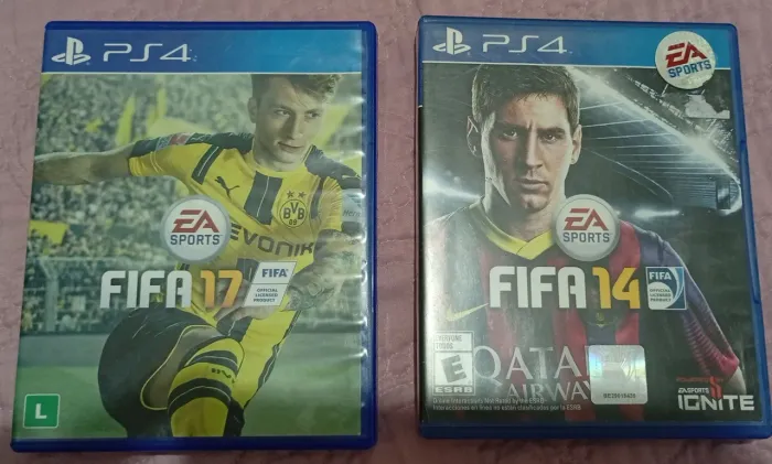 Vendo dois jogos FIFA 17 e FIFA 14 de PS4