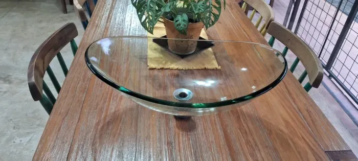 Cuba de vidro 55cm de largura