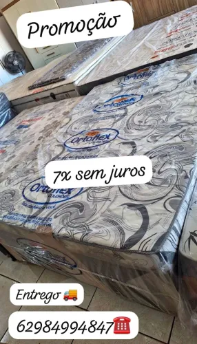 Colchao casal (com molas) novo