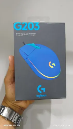 Vende novo lacrado Mouse Gamer Logitech G203 RGB LIGHTSYNC, até 8.000 DPI, Azul