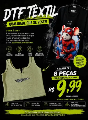 Estampa DTF 9,99 