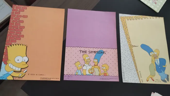 Lote 48 papéis de carta (anos 90)