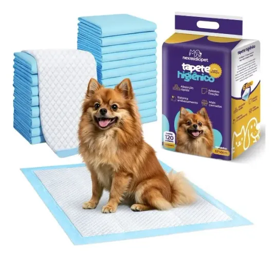 (Novo) Tapete Higiênico Pet 45x35 120un Cachorro Cão Nexmidiopet