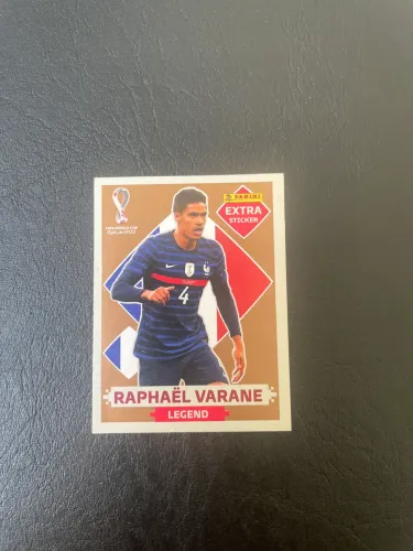 FIGURINHA LEGEND BRONZE RAPHAËL VARANE (bom estado)