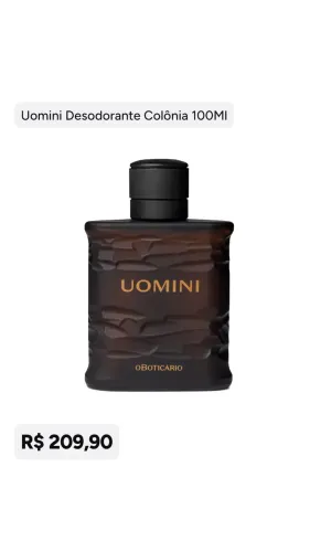 PROMOÇÃO perfume uomini Boticário