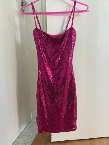 Vestido Lantejoulas rosa
