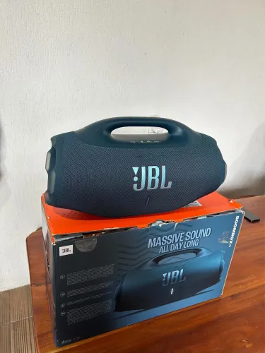 JBL BOOMBOX 4 azul seminova na garantia até 04/2027*