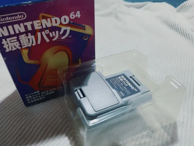 Rumble Pak original Nintendo 64 funcionando perfeitamente