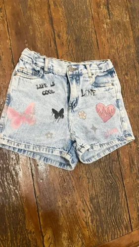 short jeans puzarka 7-8 anos