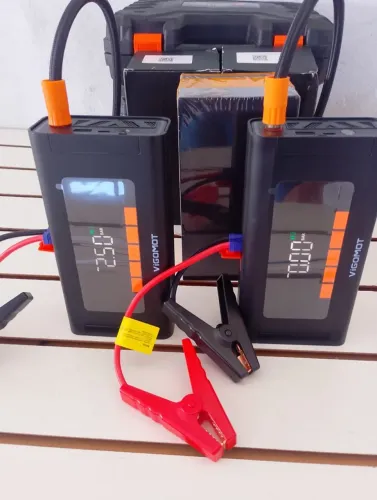 Compressores de ar 8 em 1 + CABO DE AUXILIAR DE PARTIDA