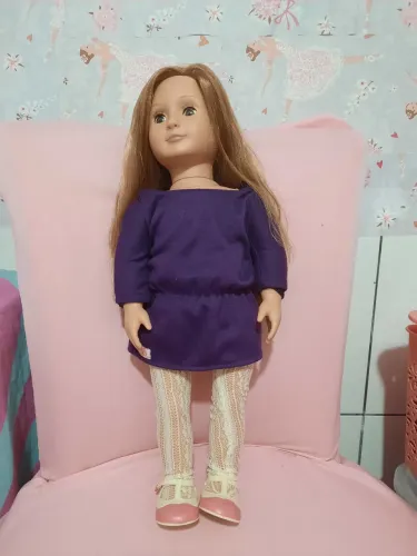 Boneca our generation castanha