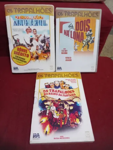 3 DVDs Os Trapalhões filmes Dois na Lona e A Luz Azul novo lacrado Reino Fantasia