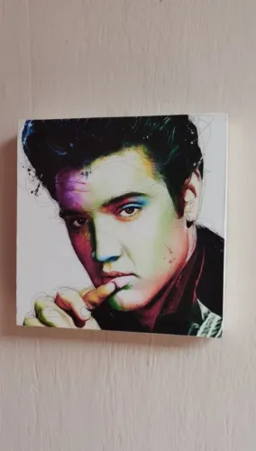 Quadro / Tela Decorativa Elvis Presley Pop Art | Novo