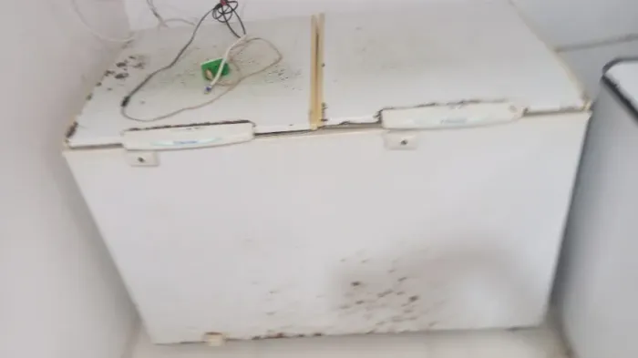 Frizer horizontal  Gela muito bem, só precisa  de uma pintura ou adesivar.
