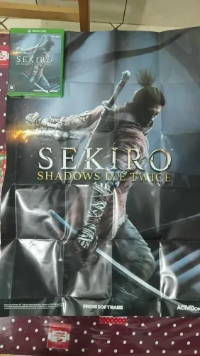 Sekiro, xbox one, mídia física nacional + pôster, ótimo estado