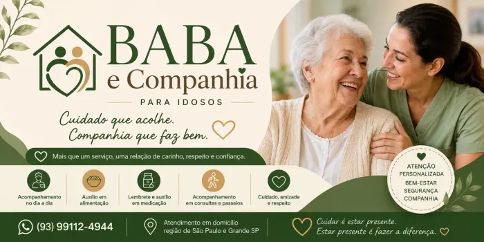 Baba e companhia pra idosa 