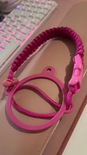 Alça ergonômica em paracord para garrafa térmica