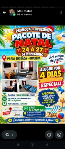 ALUGO APTO EXCELENTE LOCALIZAÇÃO ENSEADA GUARUJÁ