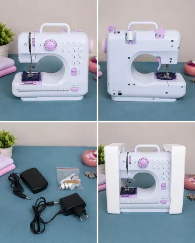Mini máquina de costura multifuncional 