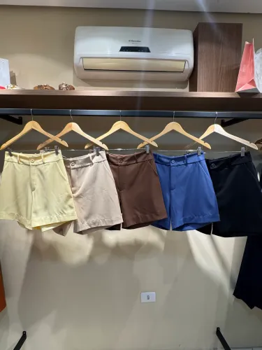 Short Alfaiataria Feminino Gabardine P ao GG Diversas Cores 